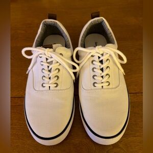 Classic White Canvas Sneakers